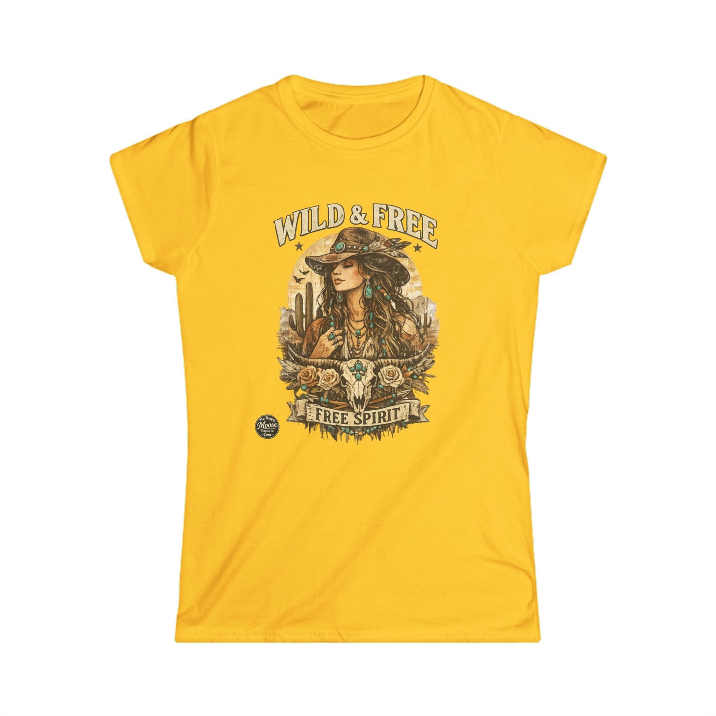 Wild & Free 'Free Spirit' Boho Western Women's Tee