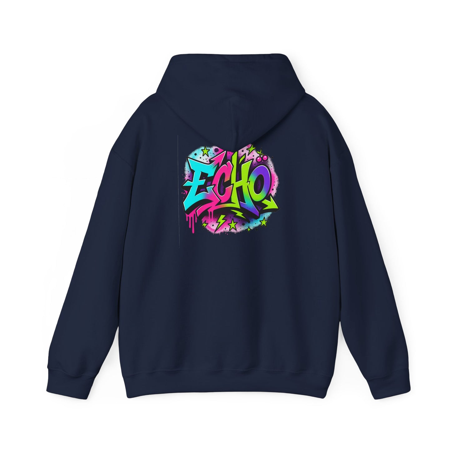Echo Graffiti Hoodie — Colorful Street Art Pullover