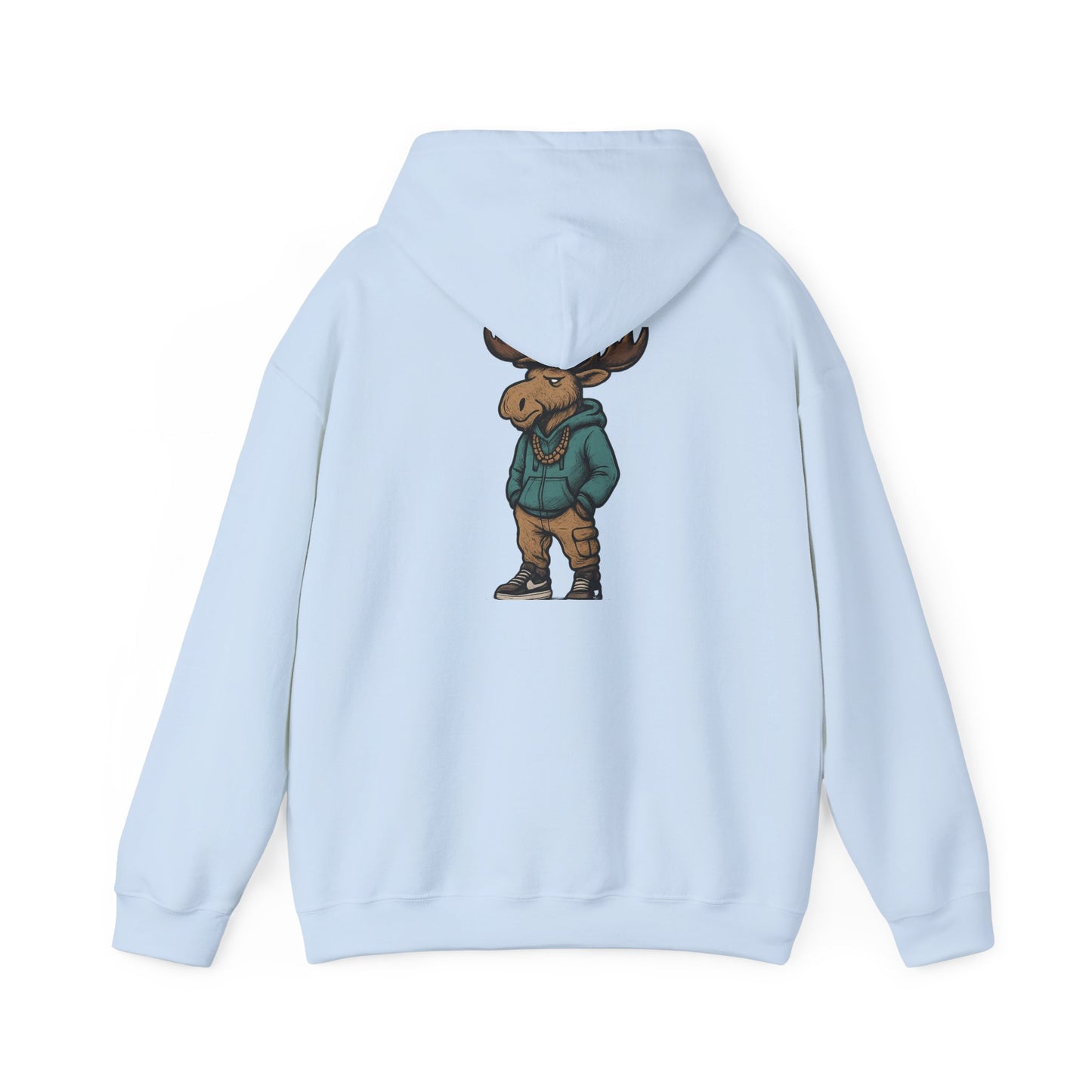 Moose Hoodie — Casual Streetwear Graphic Pullover