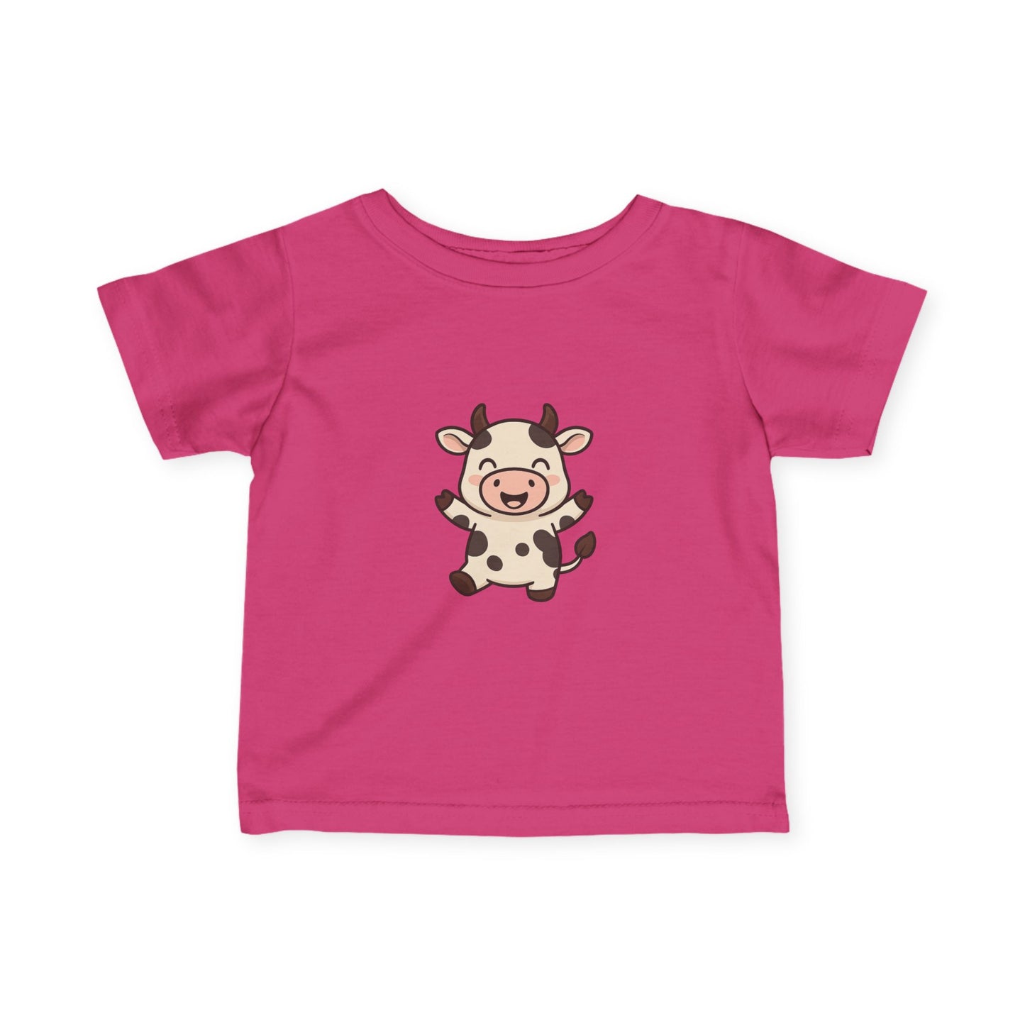 Cute Baby Cow Infant Tee — Adorable Cartoon Calf Bodysuit Shirt