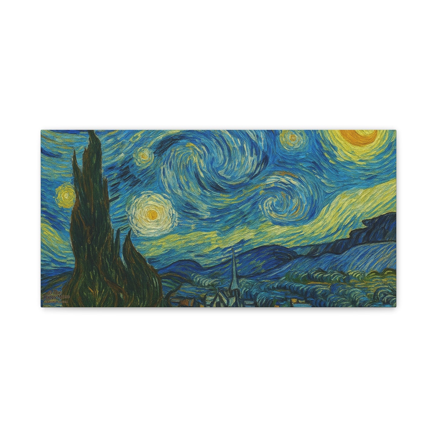 Starry Night Matte Canvas Print — Stretched 1.25" Wall Art