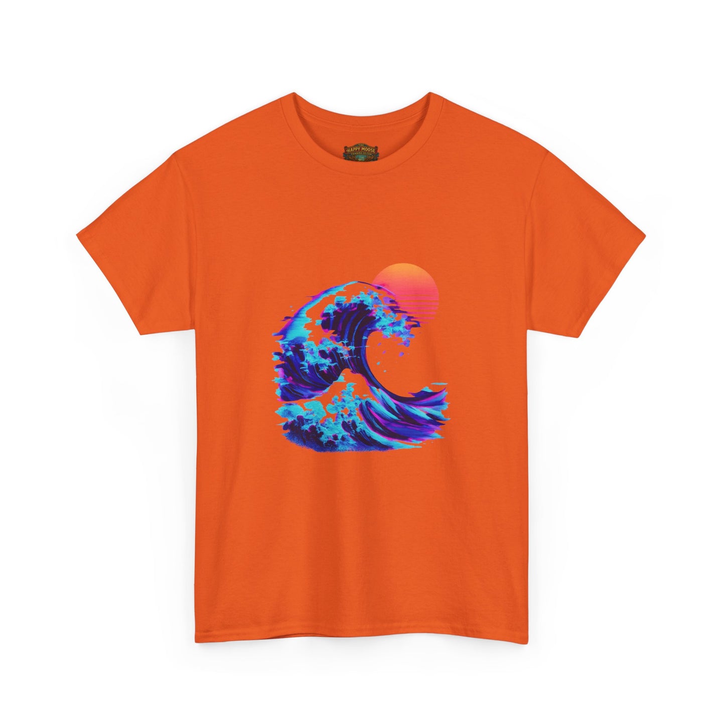 Wave Sunset T-Shirt — Retro Ocean Wave Graphic Tee