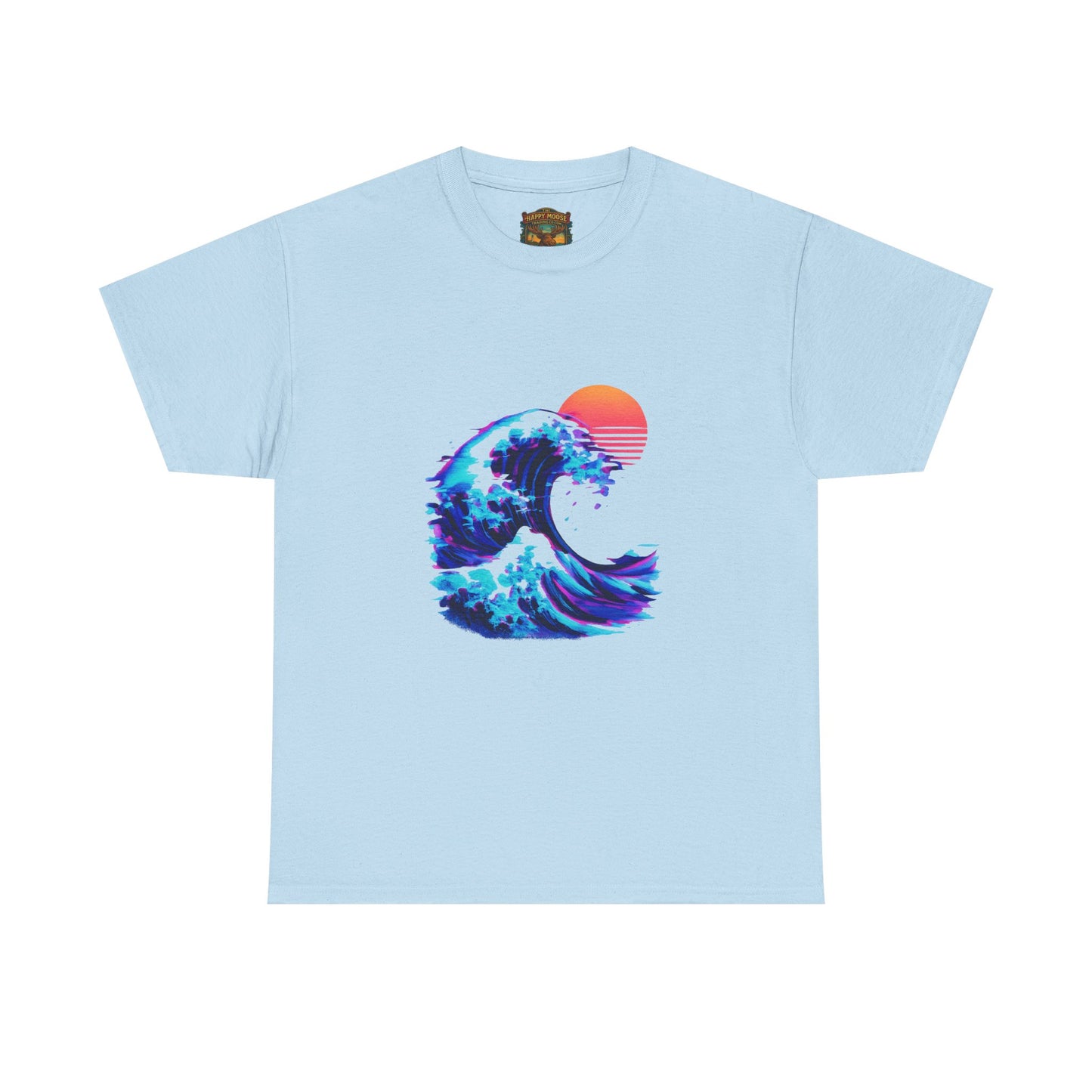 Wave Sunset T-Shirt — Retro Ocean Wave Graphic Tee