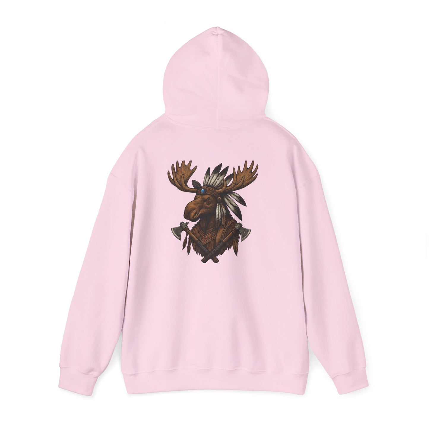 Indian Warrior Moose Hoodie