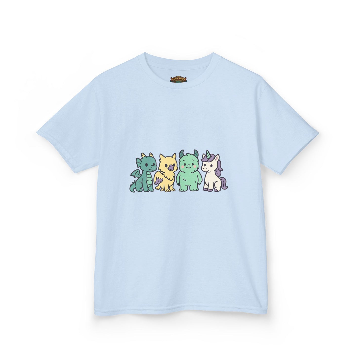 Kids Cat Crew T‑Shirt — Cute Pastel Kittens Graphic Tee for Children