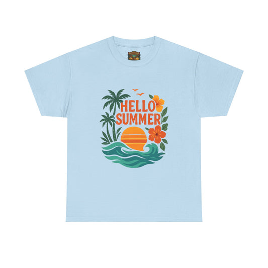 Hello Summer T-Shirt | Hello Summer Graphic Tee, Summer Slogan Shirt