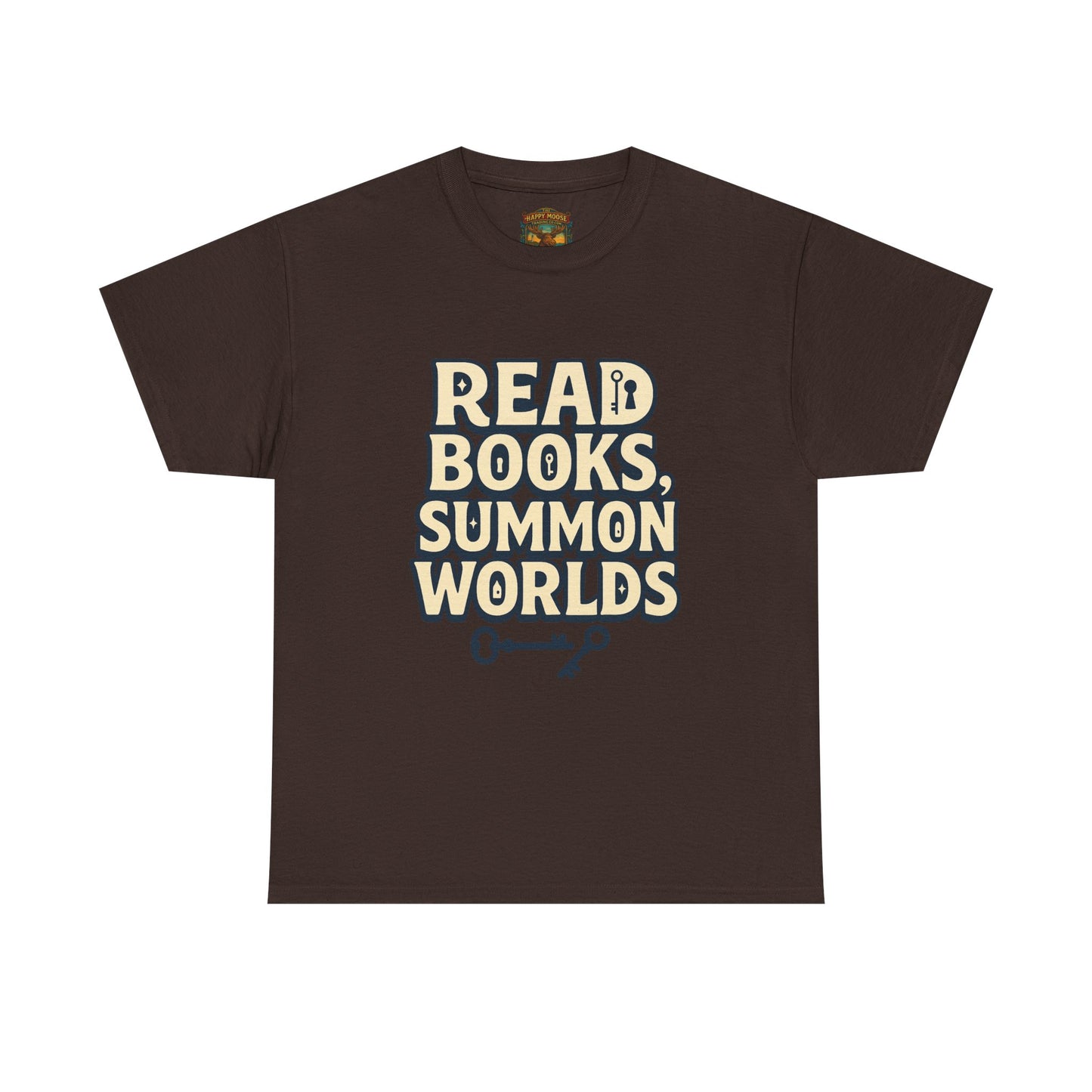 Read Books Summon Worlds T-Shirt — Literary Fantasy Book Lover Tee