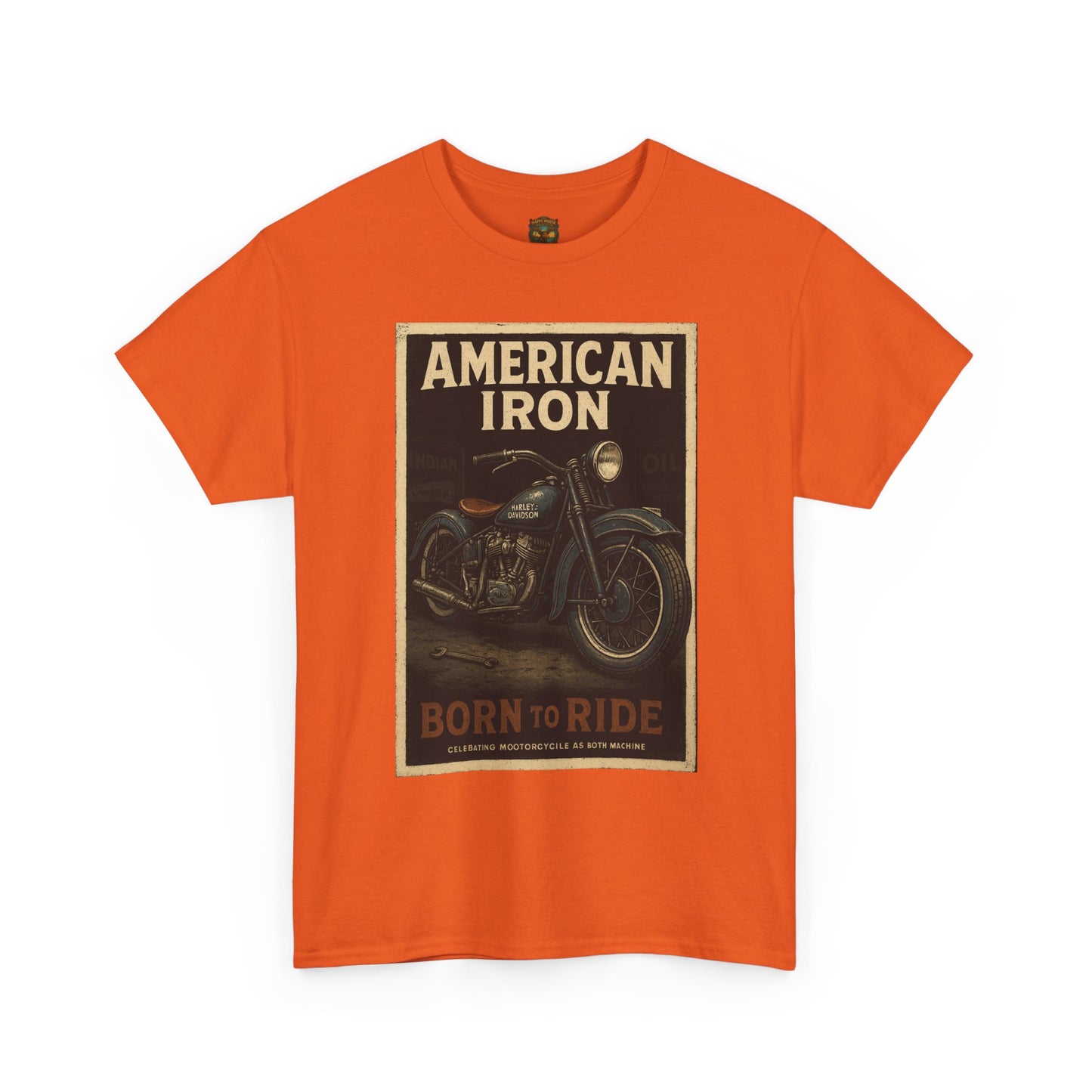 American Iron Motorcycle Poster Tee | Born to Ride