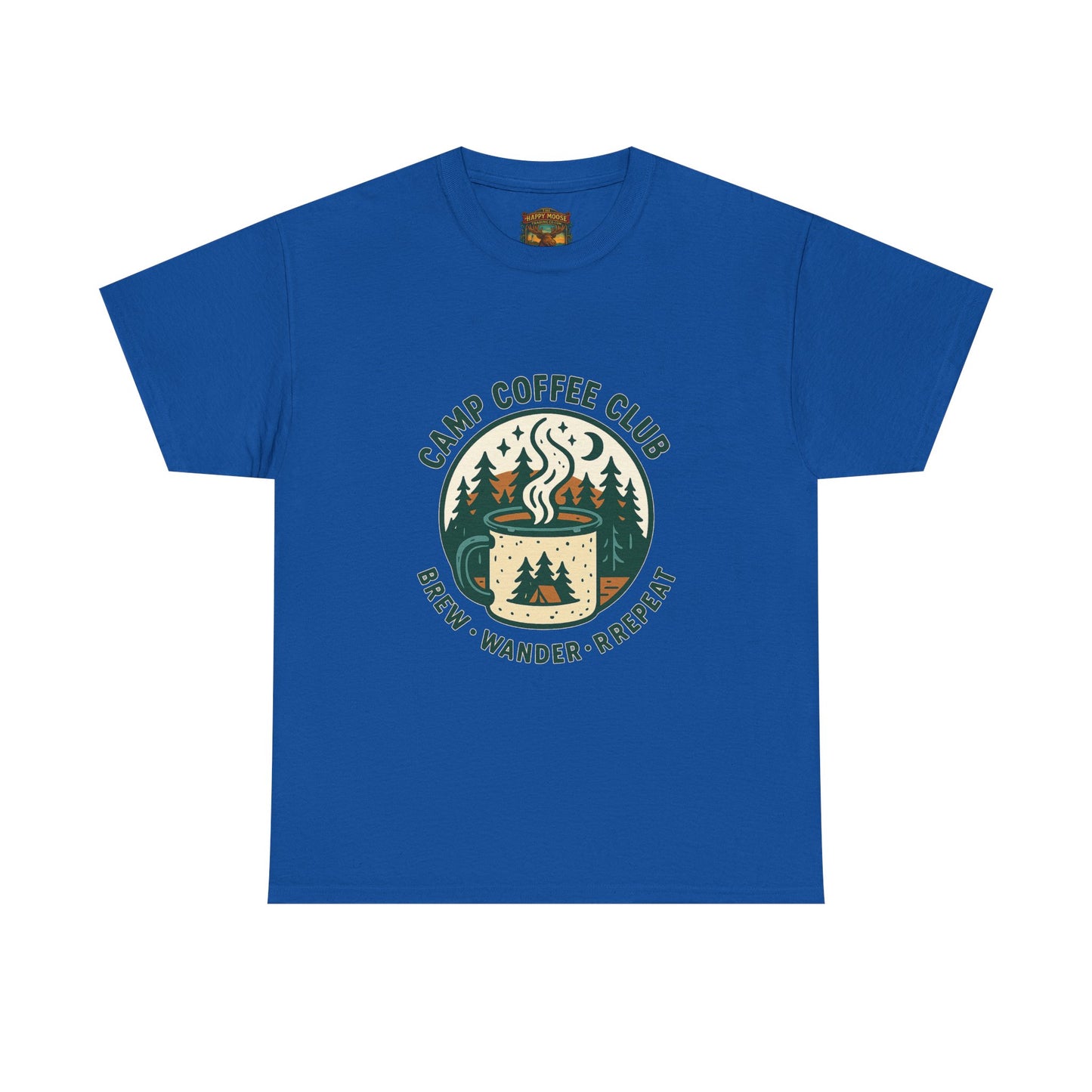 Camp Coffee T-Shirt — 'CAMP COFFEE' Retro Outdoor Tee