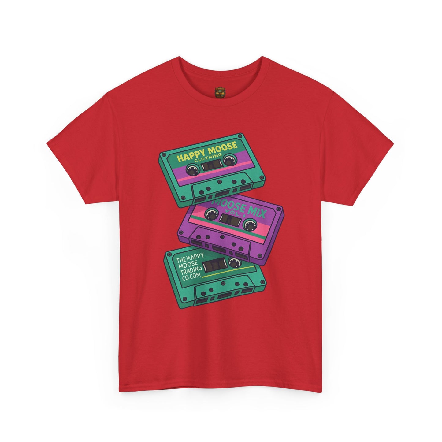 Cassette Stack Tee — Retro 80s Mixtape Graphic T-Shirt