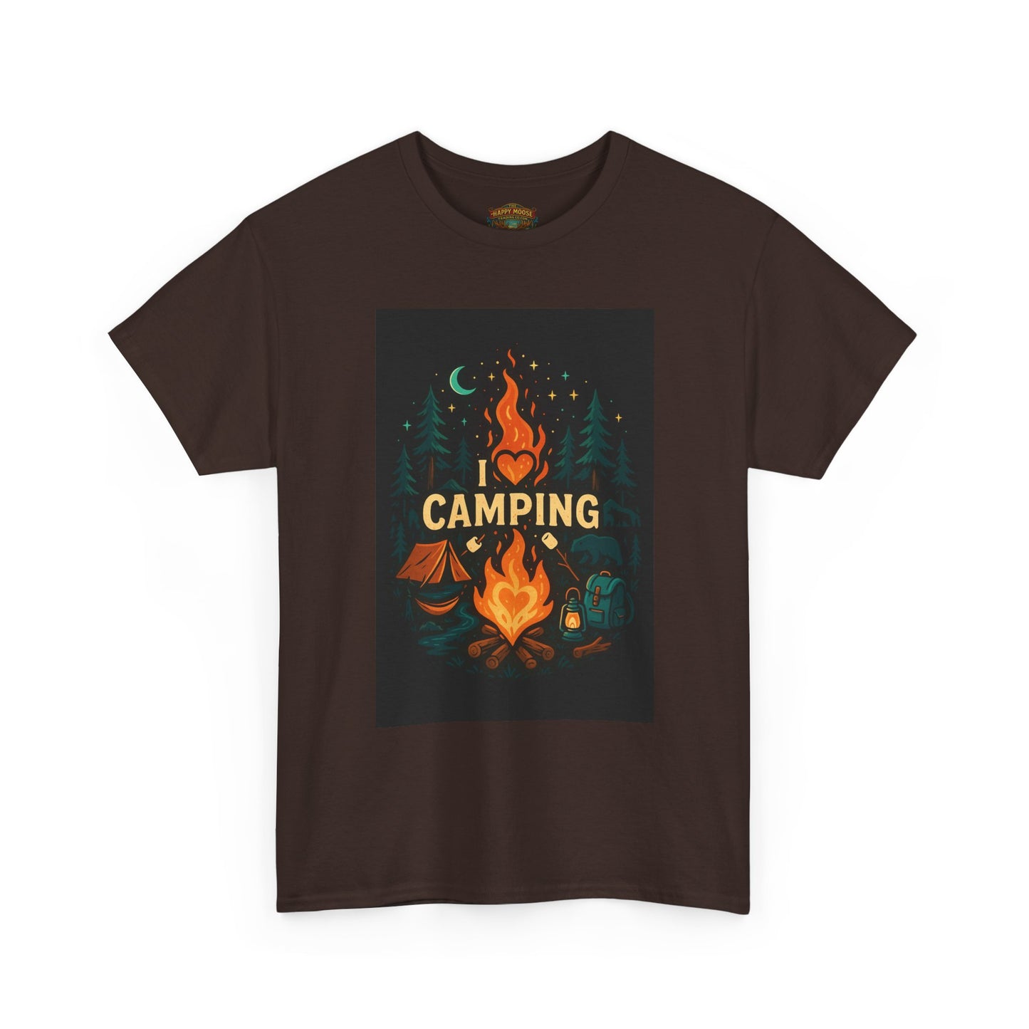 Camping Campfire Graphic Tee | Outdoor Adventure Shirt