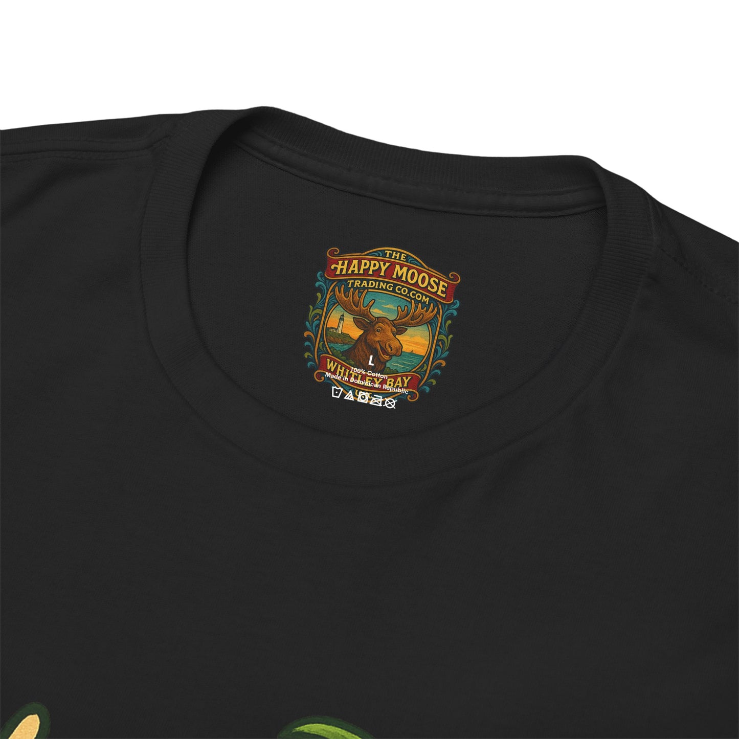Moose Beach Vacation T-Shirt — Relaxing Tropical Moose Graphic Tee