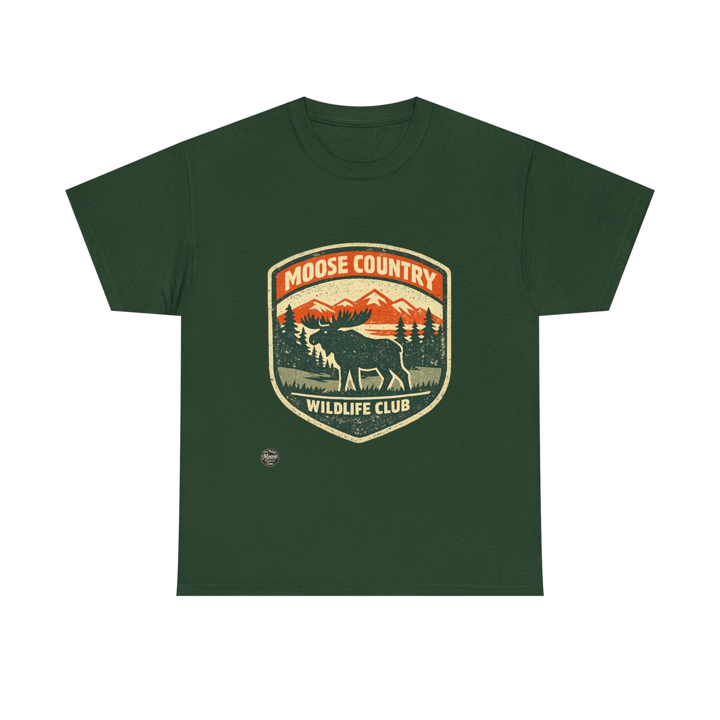 Moose Country Wildlife Club T-Shirt — Outdoor Hunting & Nature Tee