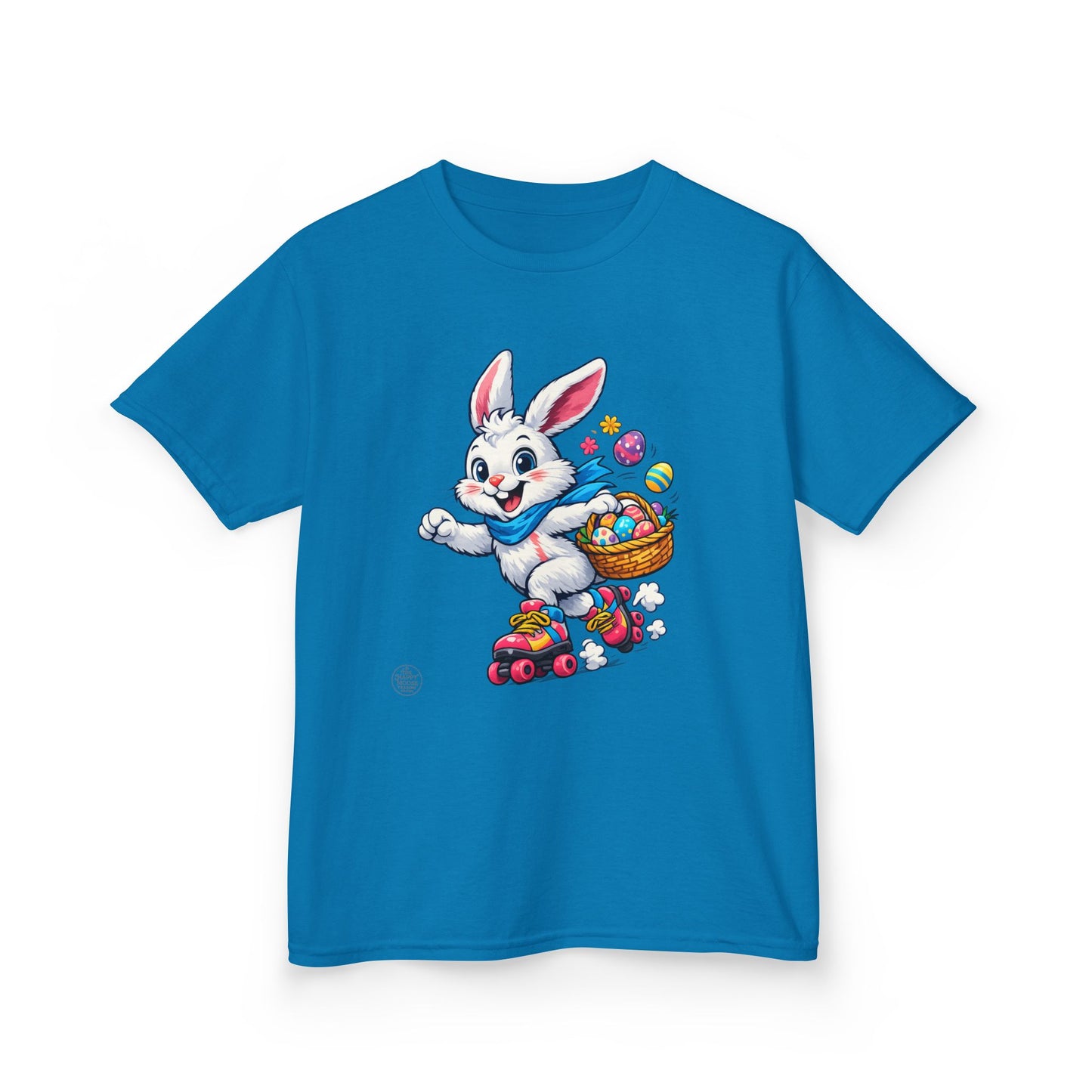 Kids Easter Bunny T-Shirt — Bunny with Easter Eggs Basket