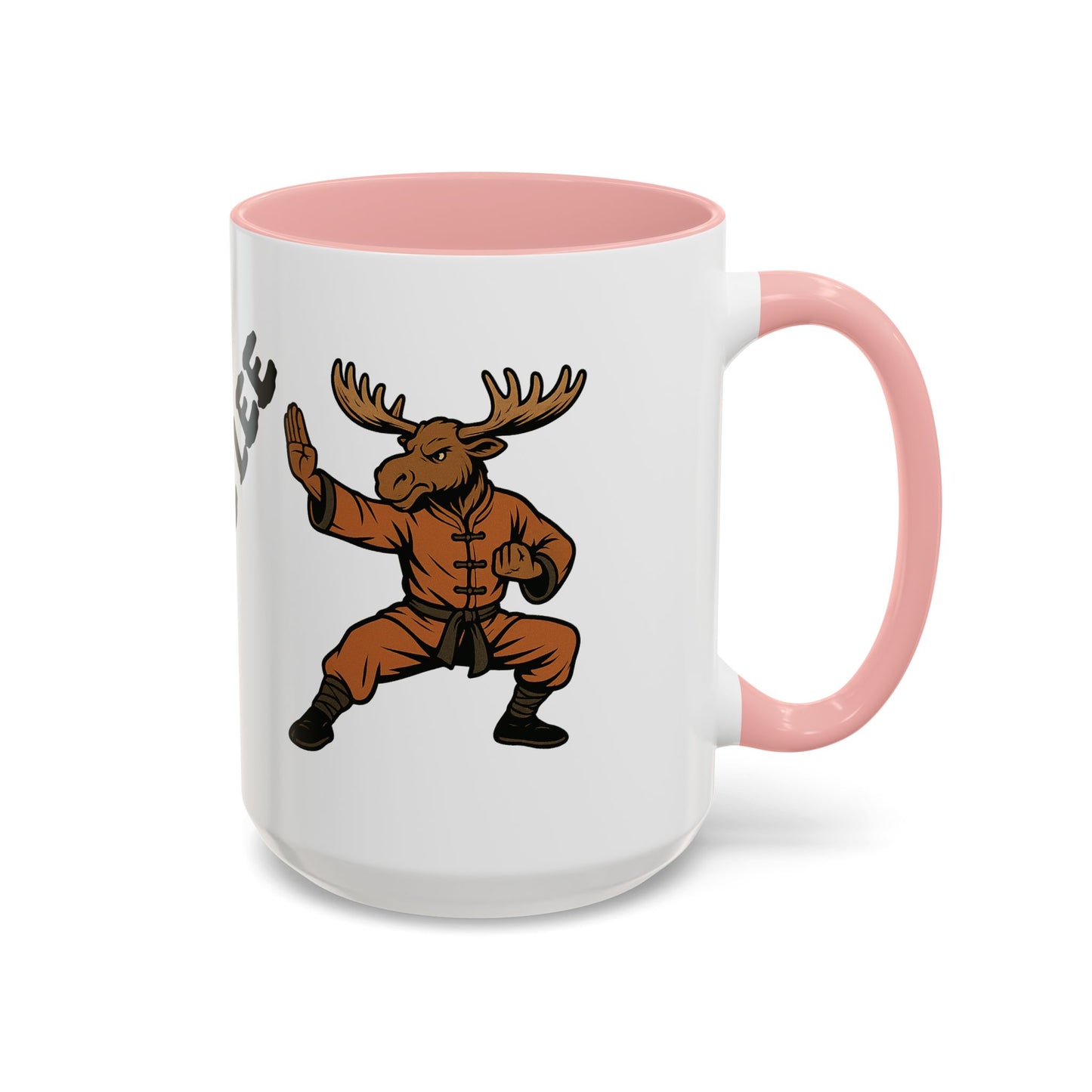 Moose Lee Martial Arts Accent Coffee Mug — Funny Moose Kung Fu 11/15oz