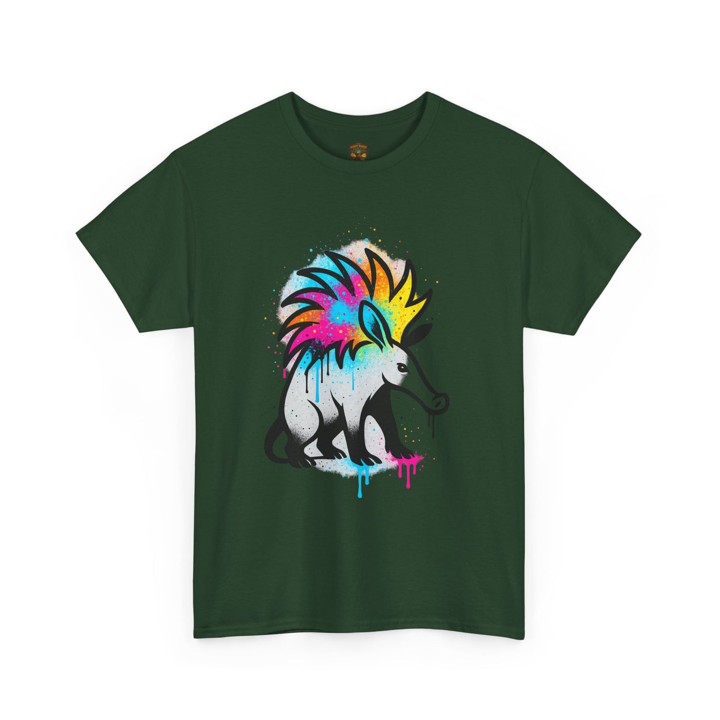 Porcupine Graffiti T-Shirt — Colorful Street Art Animal Tee