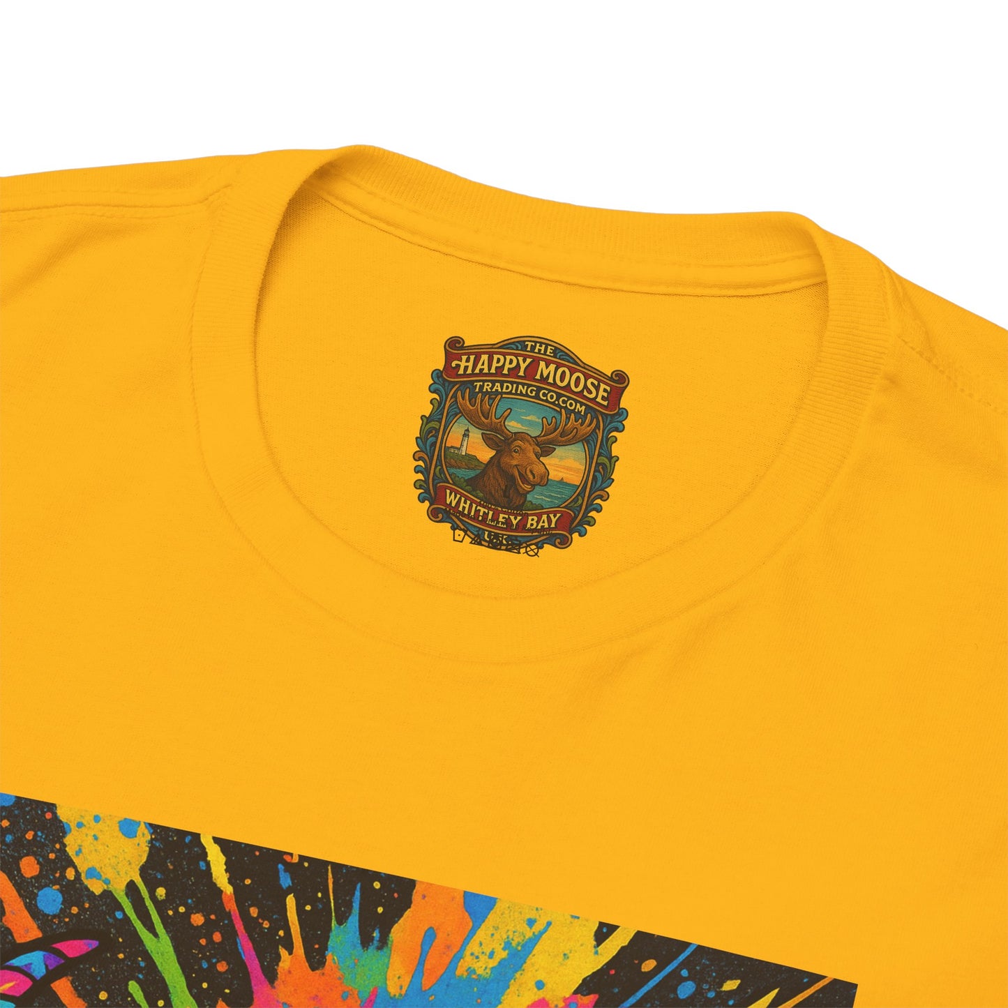 Psychedelic Highland Cow T-Shirt | Retro Rainbow Cow Art 4