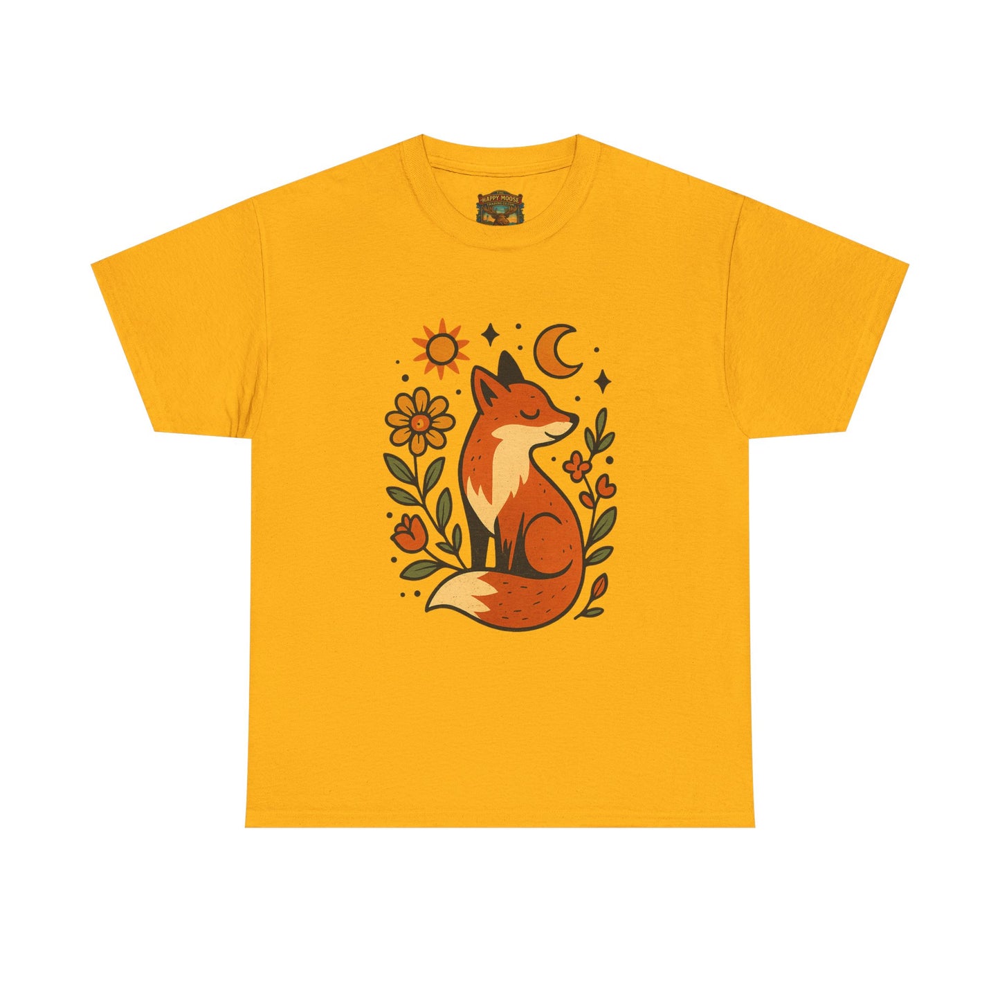 Fox Illustration T-Shirt | Cute Woodland Animal Tee