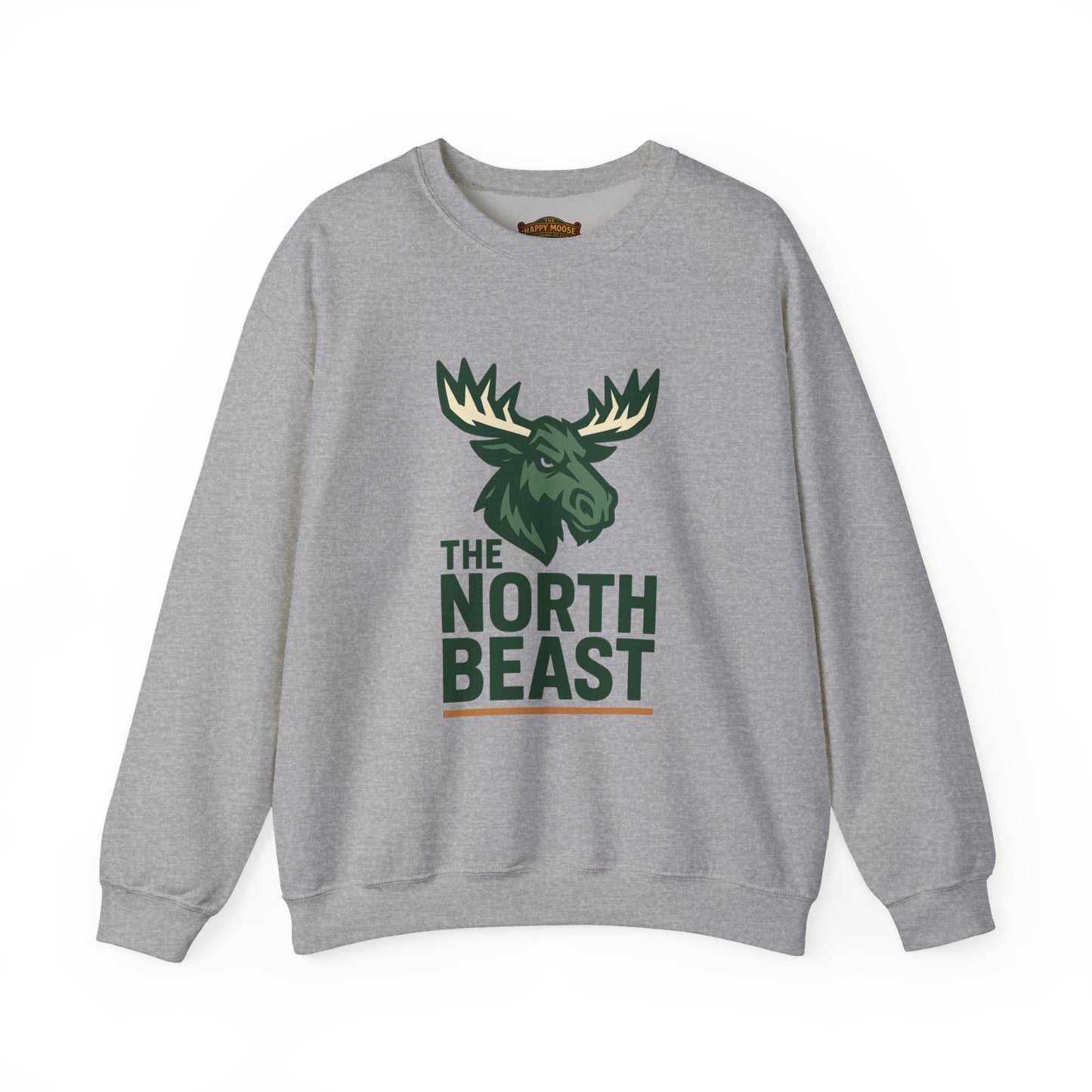 Crewneck Sweatshirt — "The North Beast" Moose Logo Pullover