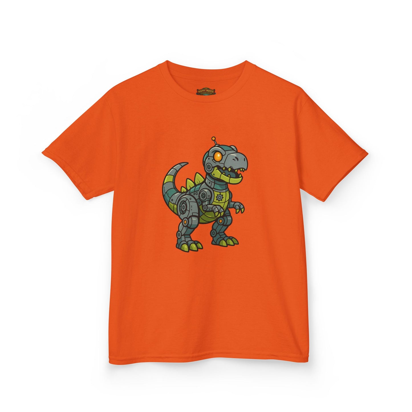 Kids Robot Dinosaur T‑Shirt — Cute Mech T‑Rex Graphic Tee for Boys & Girls