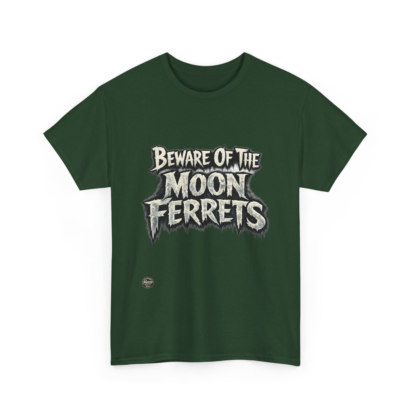 Beware of the Moon Ferrets T-Shirt — Cute Spooky Ferret Graphic Tee