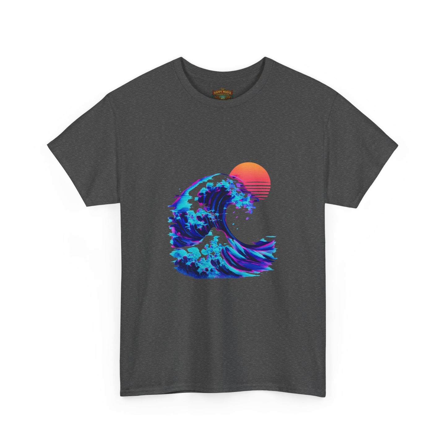 Wave Sunset T-Shirt — Retro Ocean Wave Graphic Tee