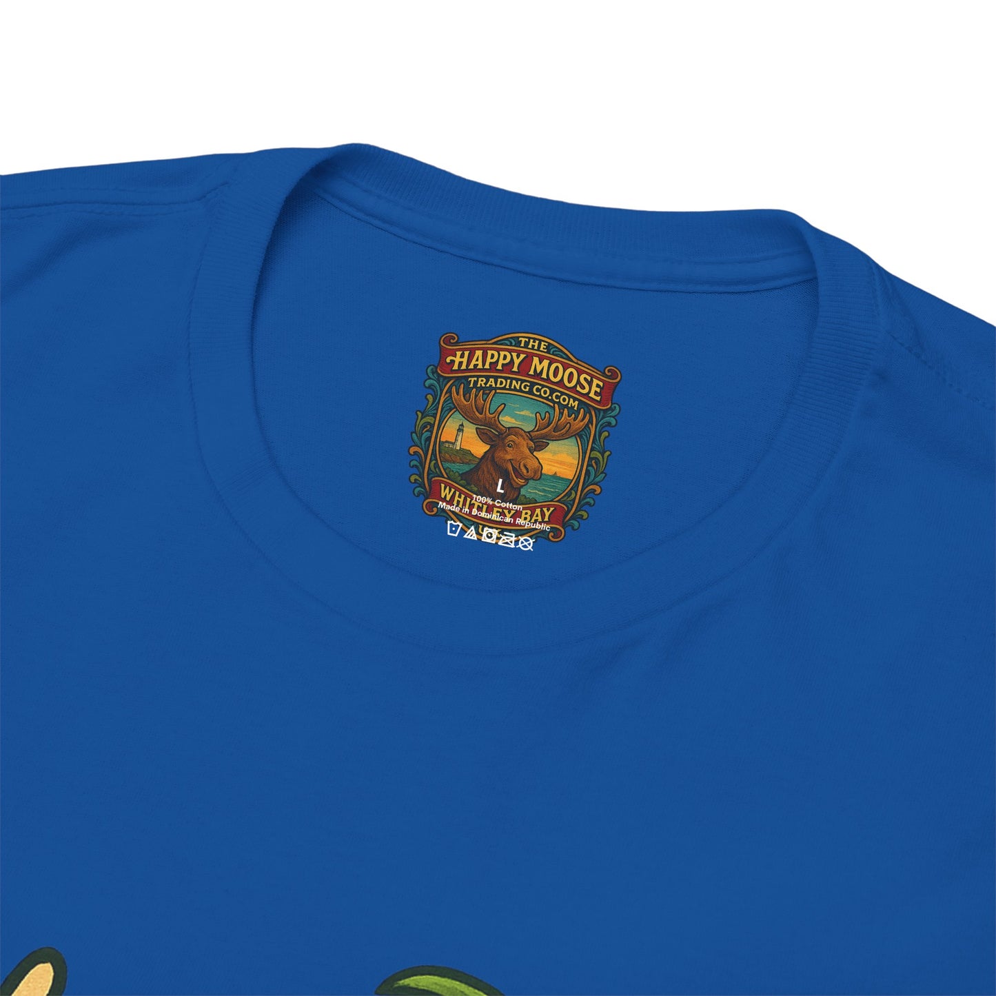 Moose Beach Vacation T-Shirt — Relaxing Tropical Moose Graphic Tee