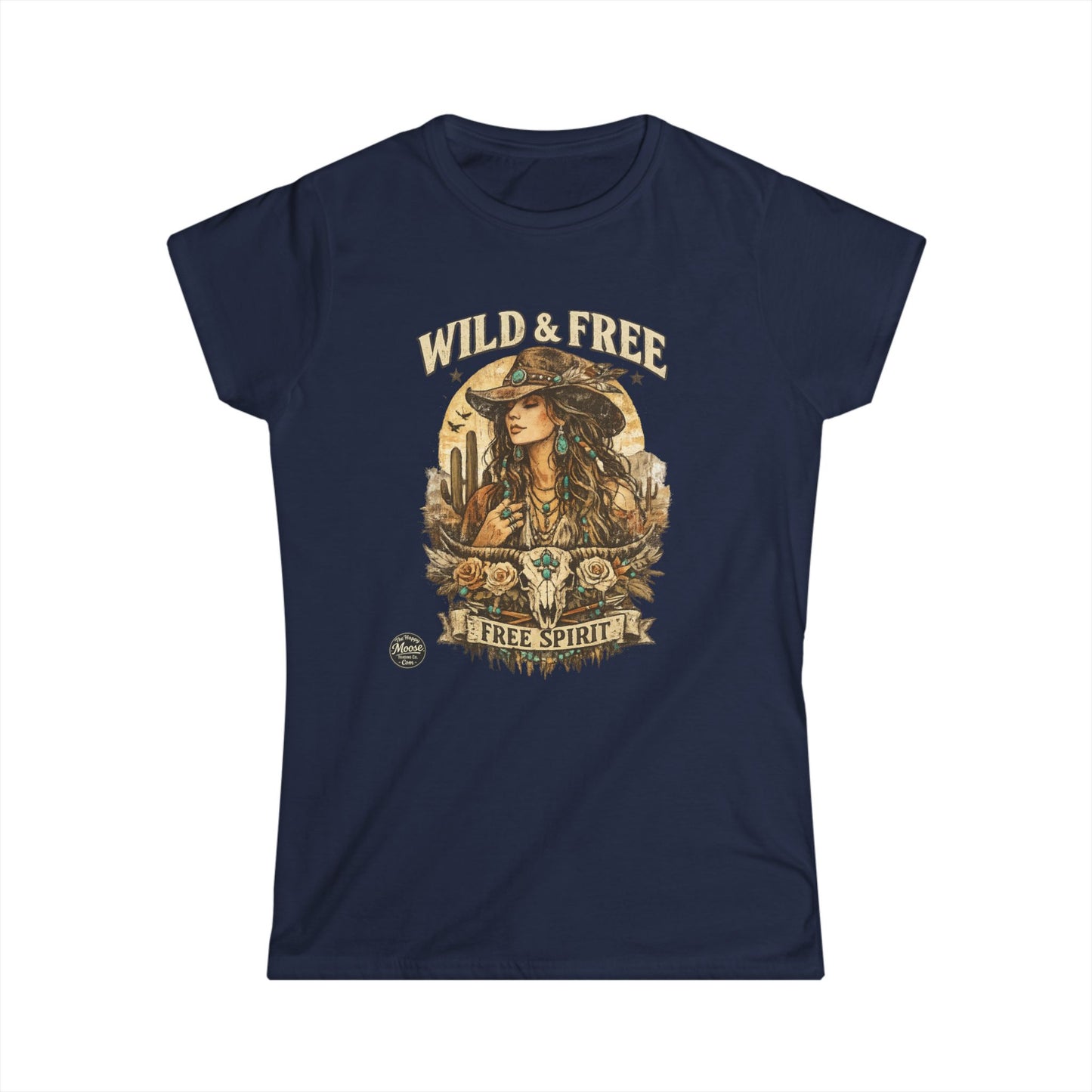 Wild & Free 'Free Spirit' Boho Western Women's Tee
