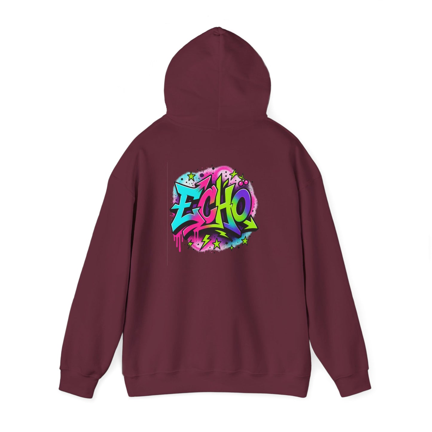 Echo Graffiti Hoodie — Colorful Street Art Pullover