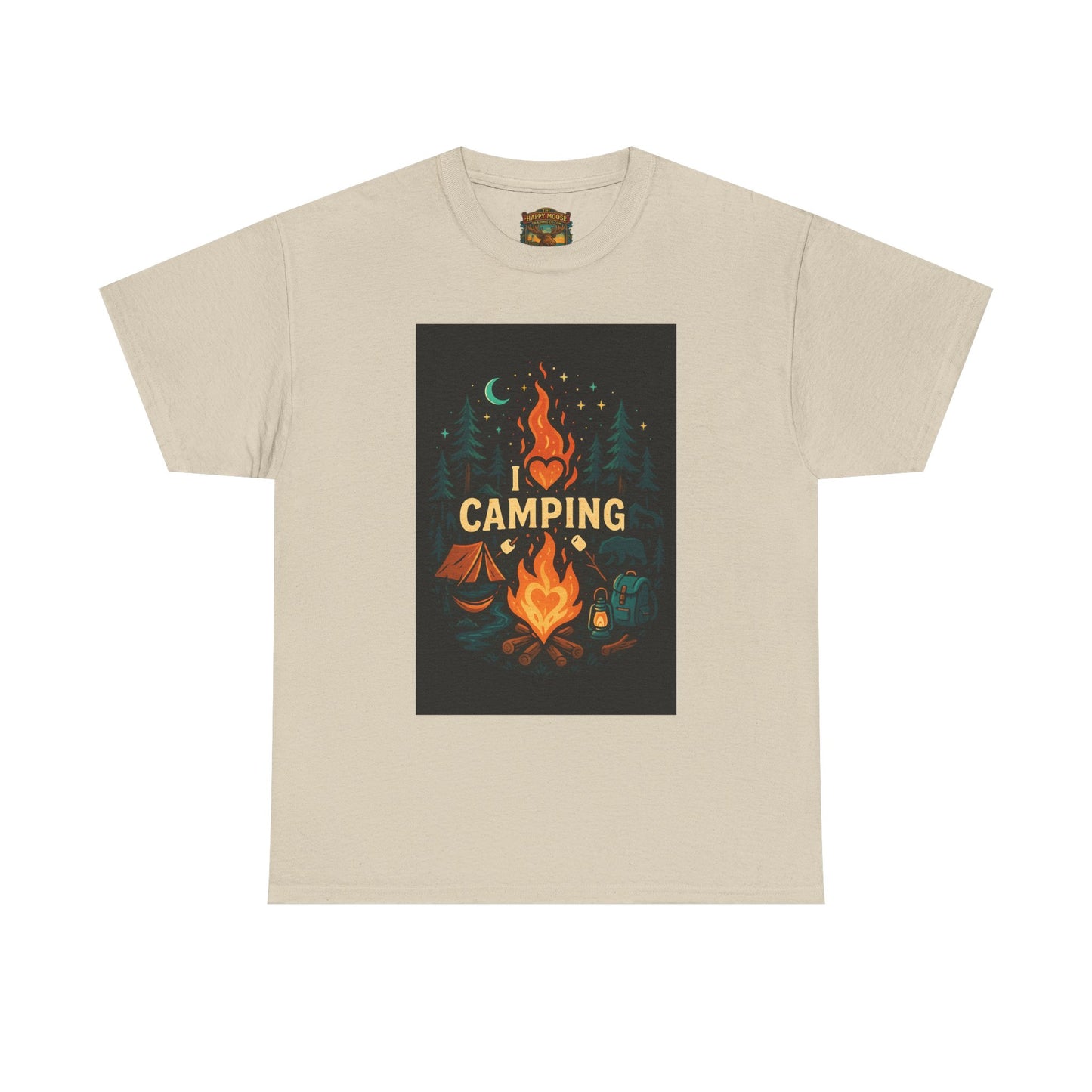 Camping Campfire Graphic Tee | Outdoor Adventure Shirt