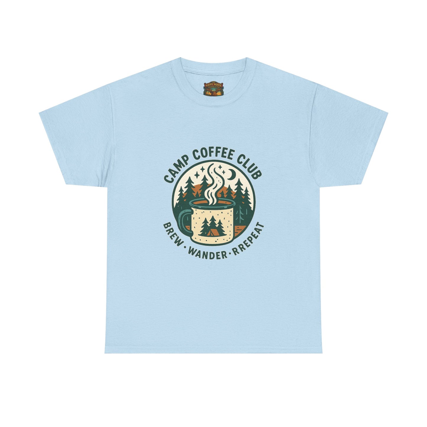 Camp Coffee T-Shirt — 'CAMP COFFEE' Retro Outdoor Tee