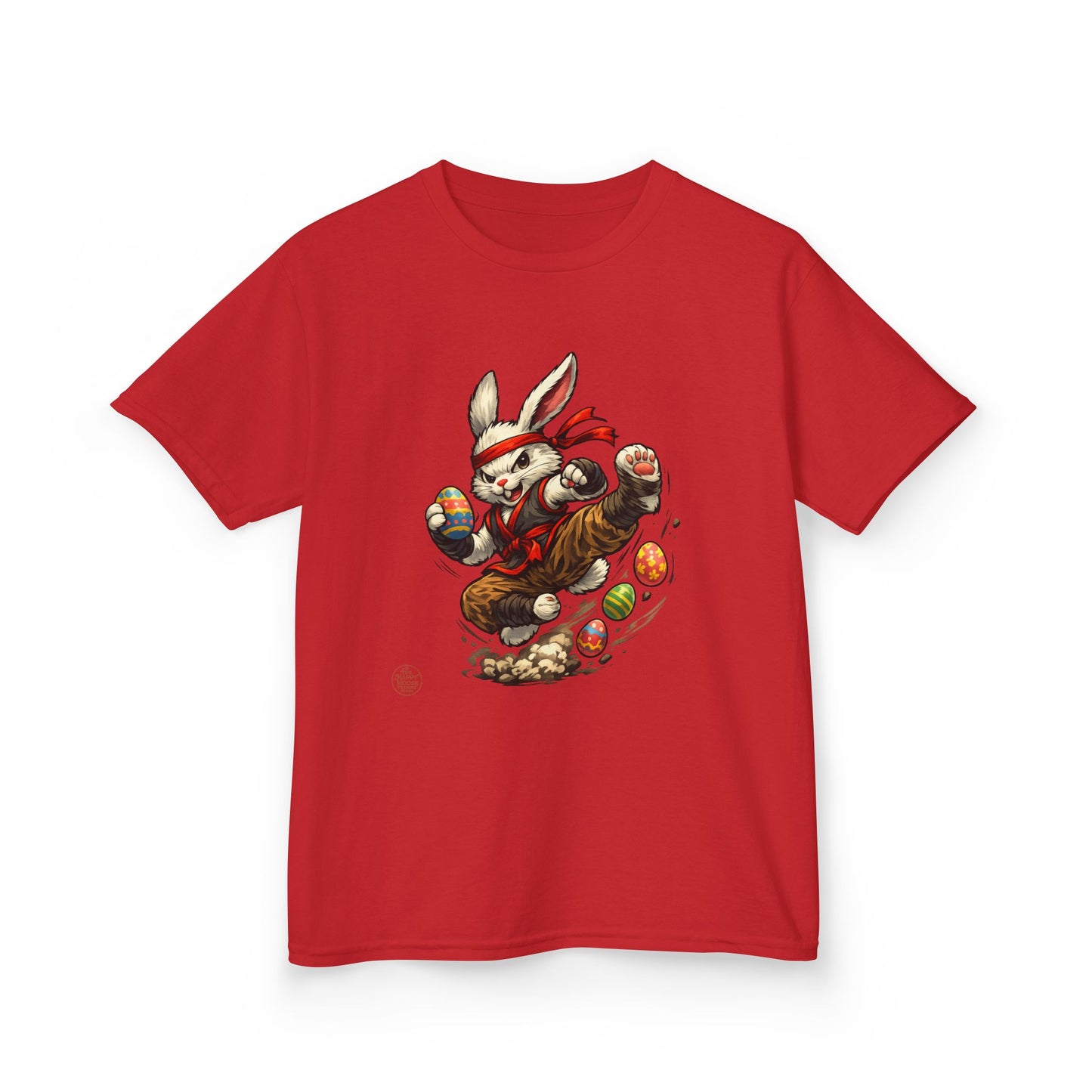 Kids Tee — Playful Easter Bunny with Colorful Eggs