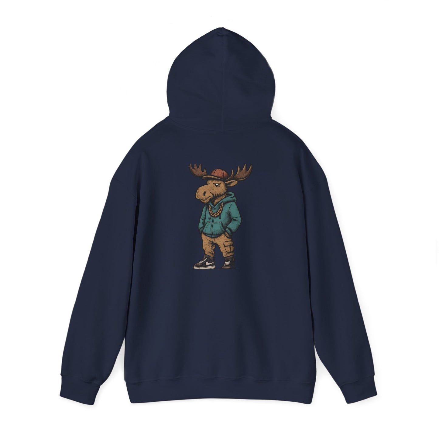 Moose Hoodie — Casual Streetwear Graphic Pullover