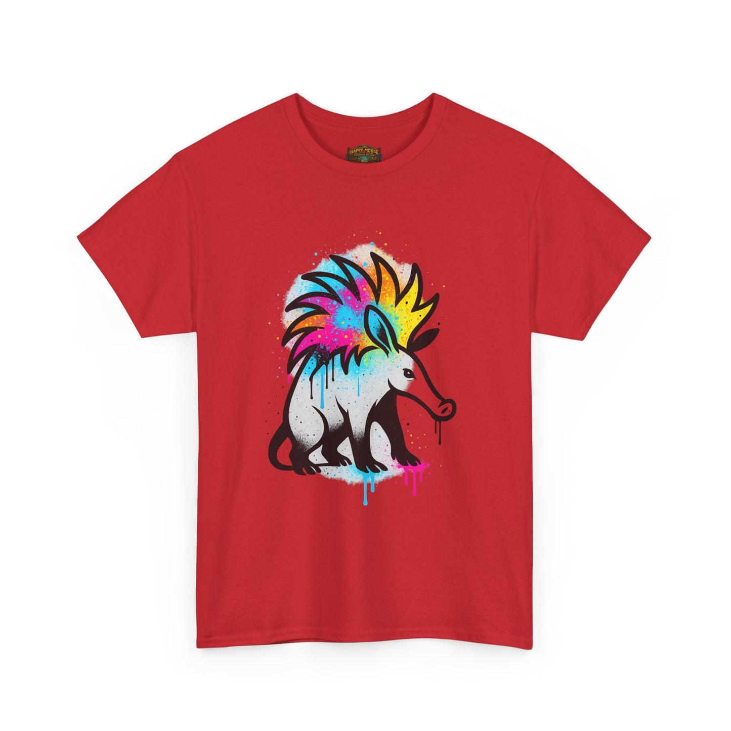 Porcupine Graffiti T-Shirt — Colorful Street Art Animal Tee