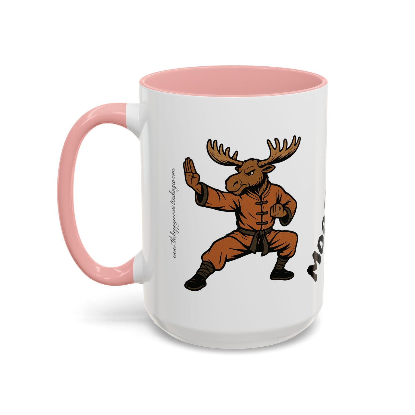 Moose Lee Martial Arts Accent Coffee Mug — Funny Moose Kung Fu 11/15oz