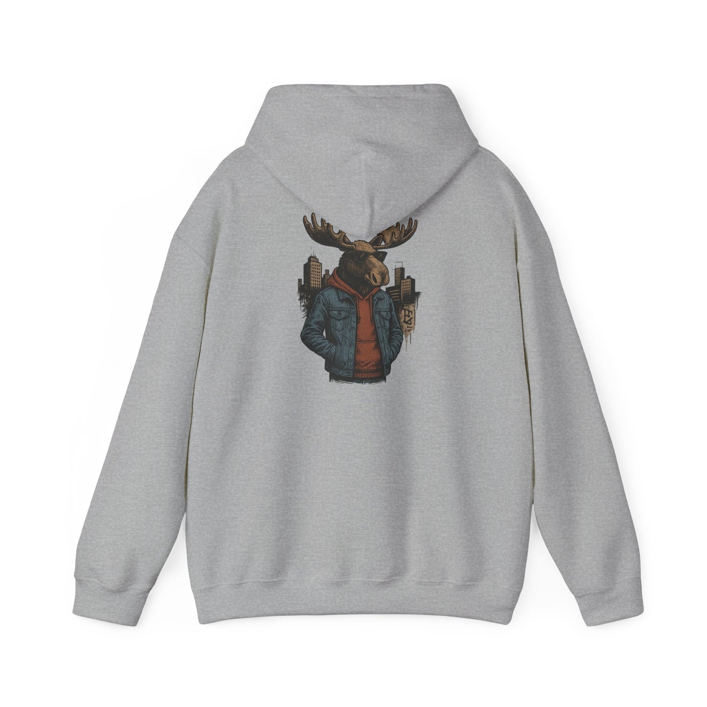Urban Moose Cityscape Hoodie — Urban Moose Graphic Hooded Sweatshirt