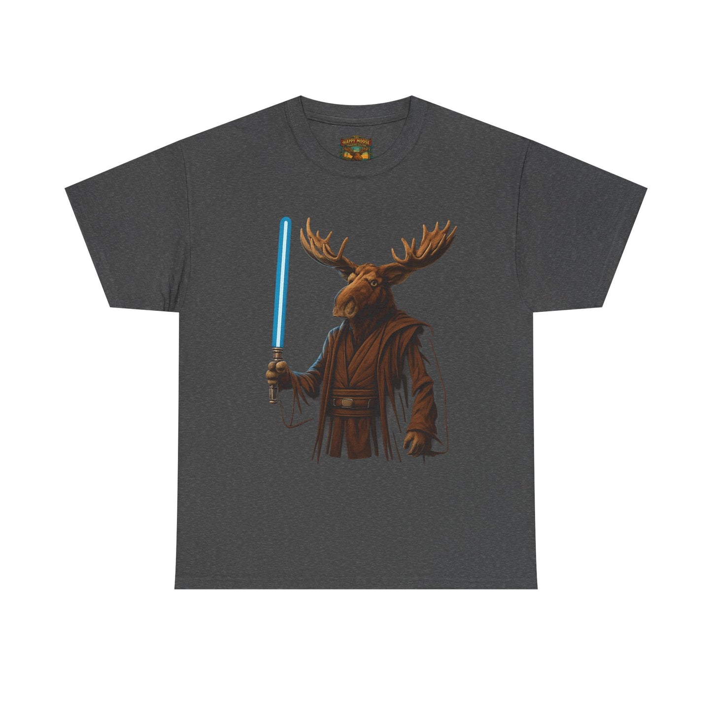 Moose Wars T‑Shirt — Funny Star Wars Inspired Moose with Lightsaber