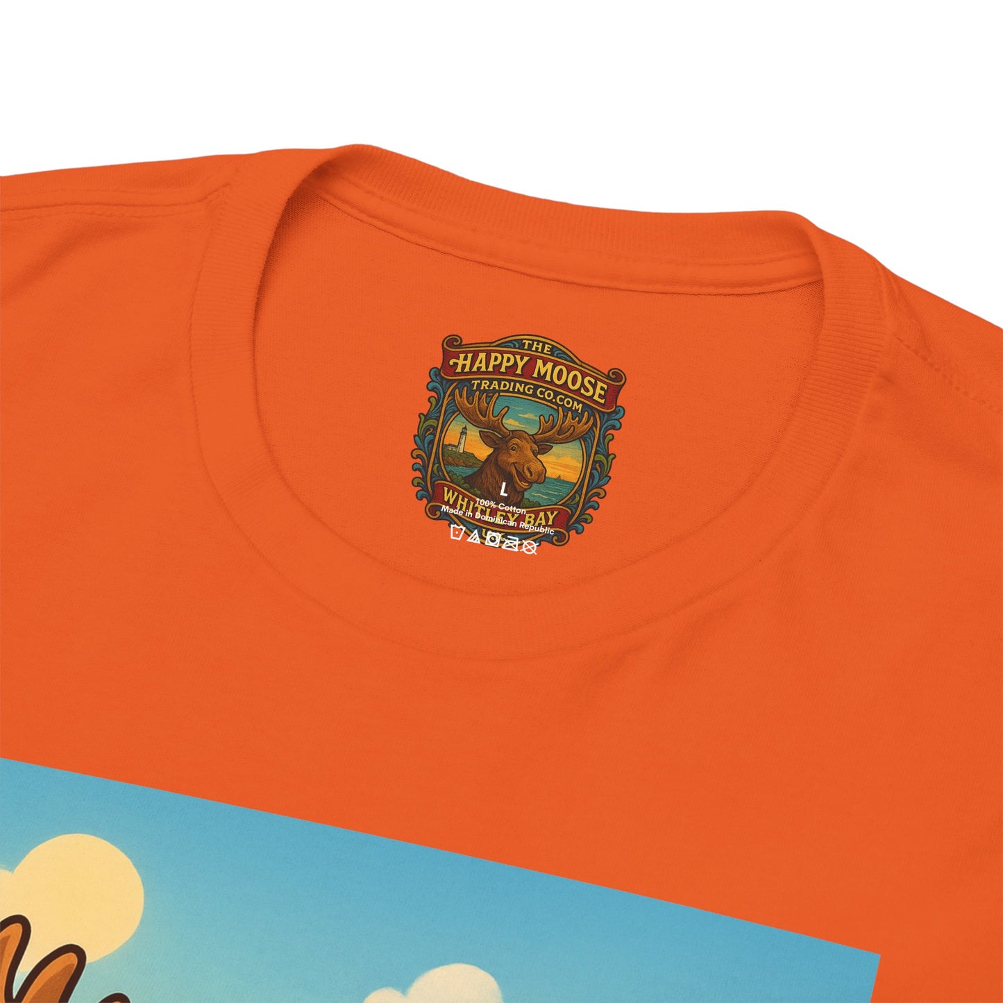 Happy Moose on a Motorcycle T-Shirt | Vintage Biker Animal Tee