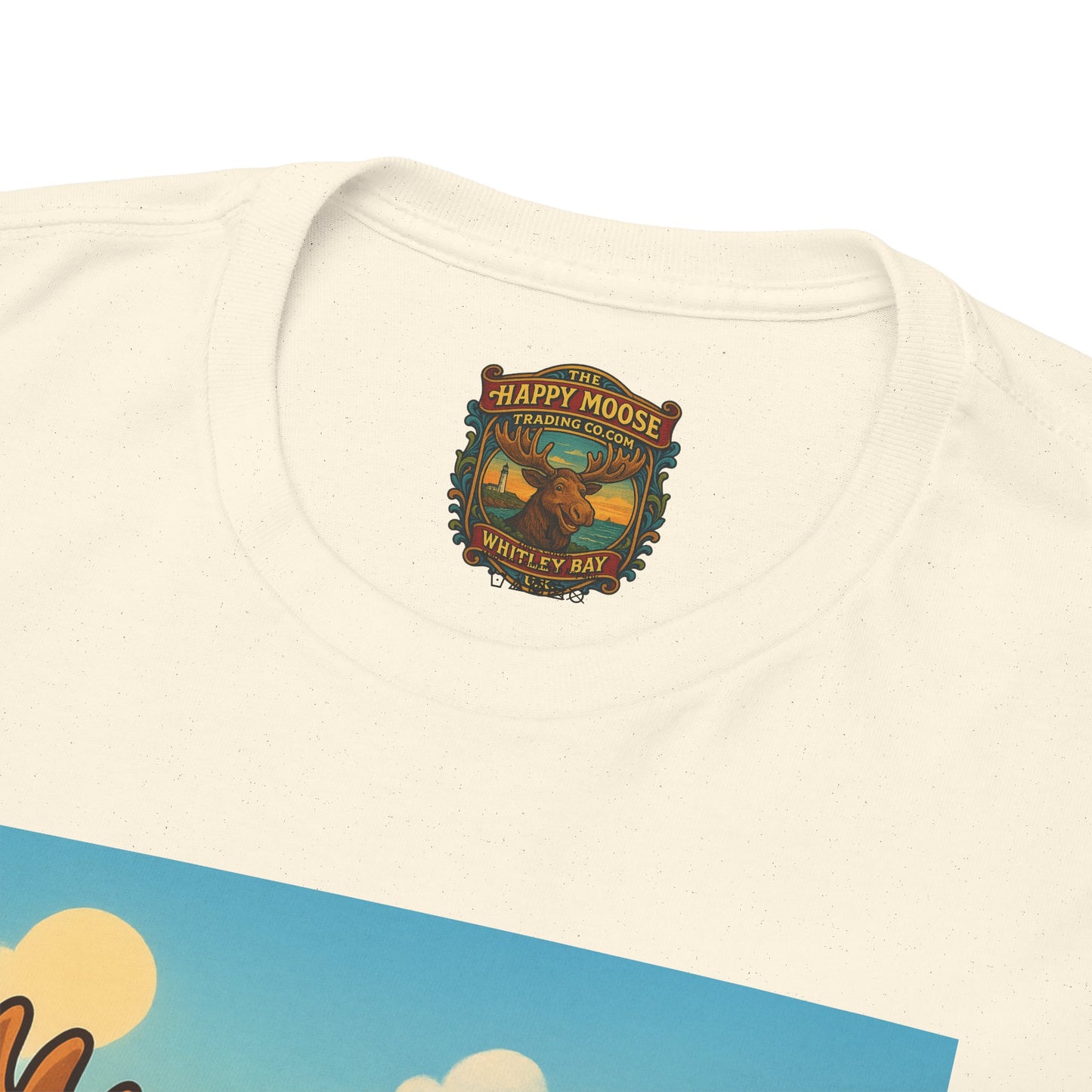 Happy Moose on a Motorcycle T-Shirt | Vintage Biker Animal Tee