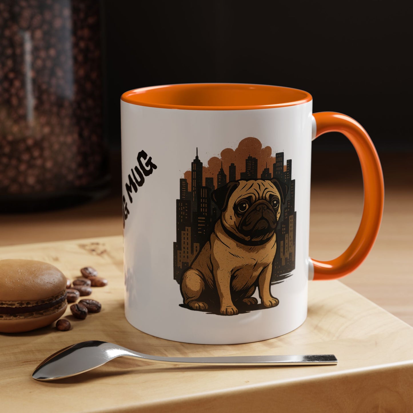 My Pug Mug Coffee Mug — Rustic Mountain Sunset Design