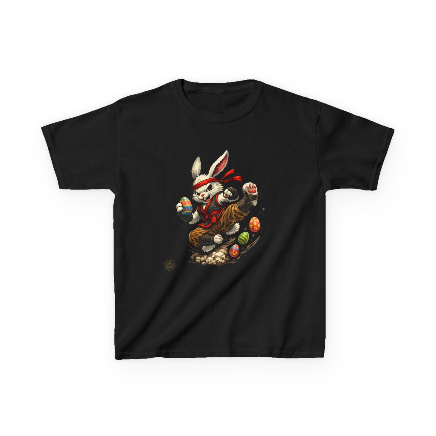 Kids Tee — Playful Easter Bunny with Colorful Eggs