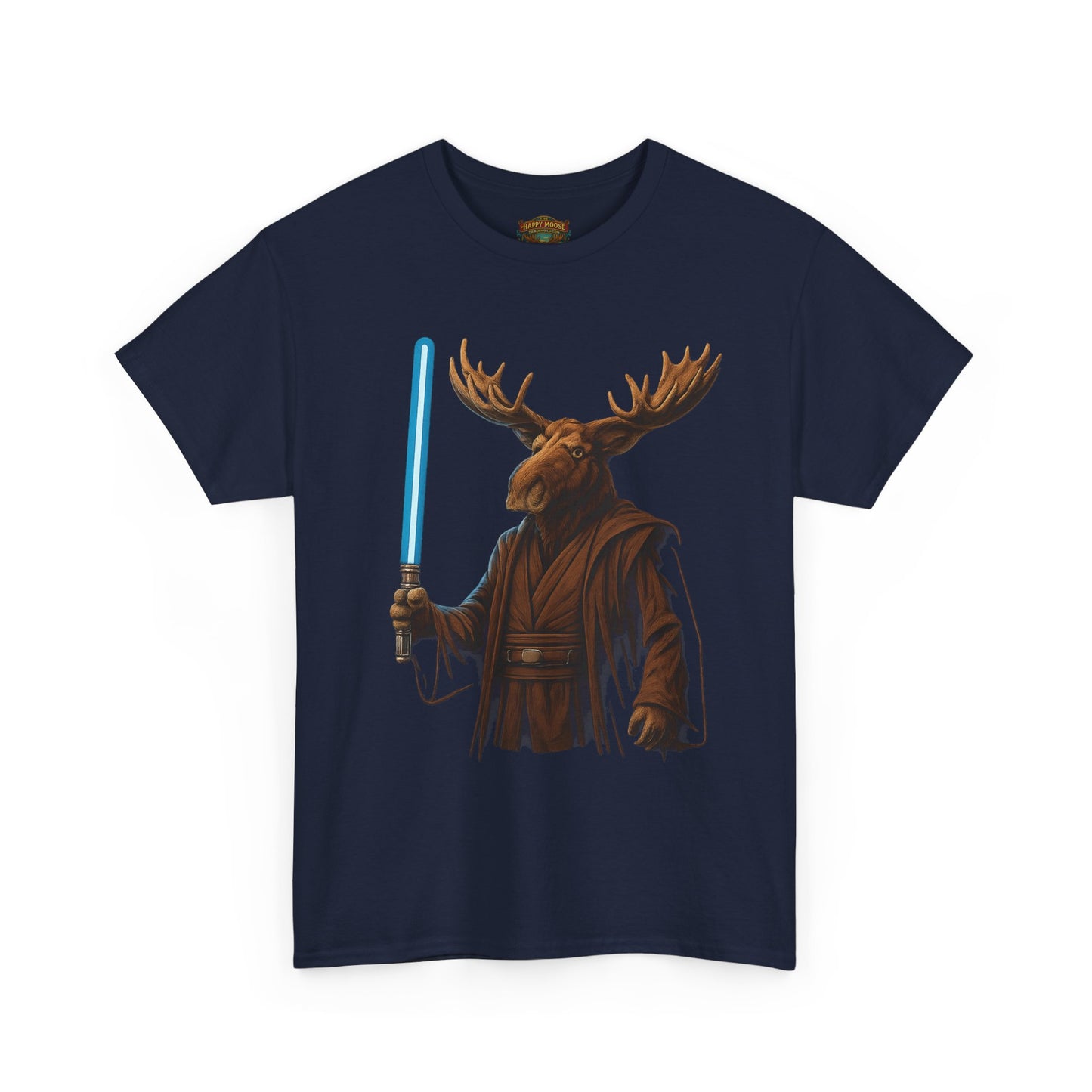 Moose Wars T‑Shirt — Funny Star Wars Inspired Moose with Lightsaber