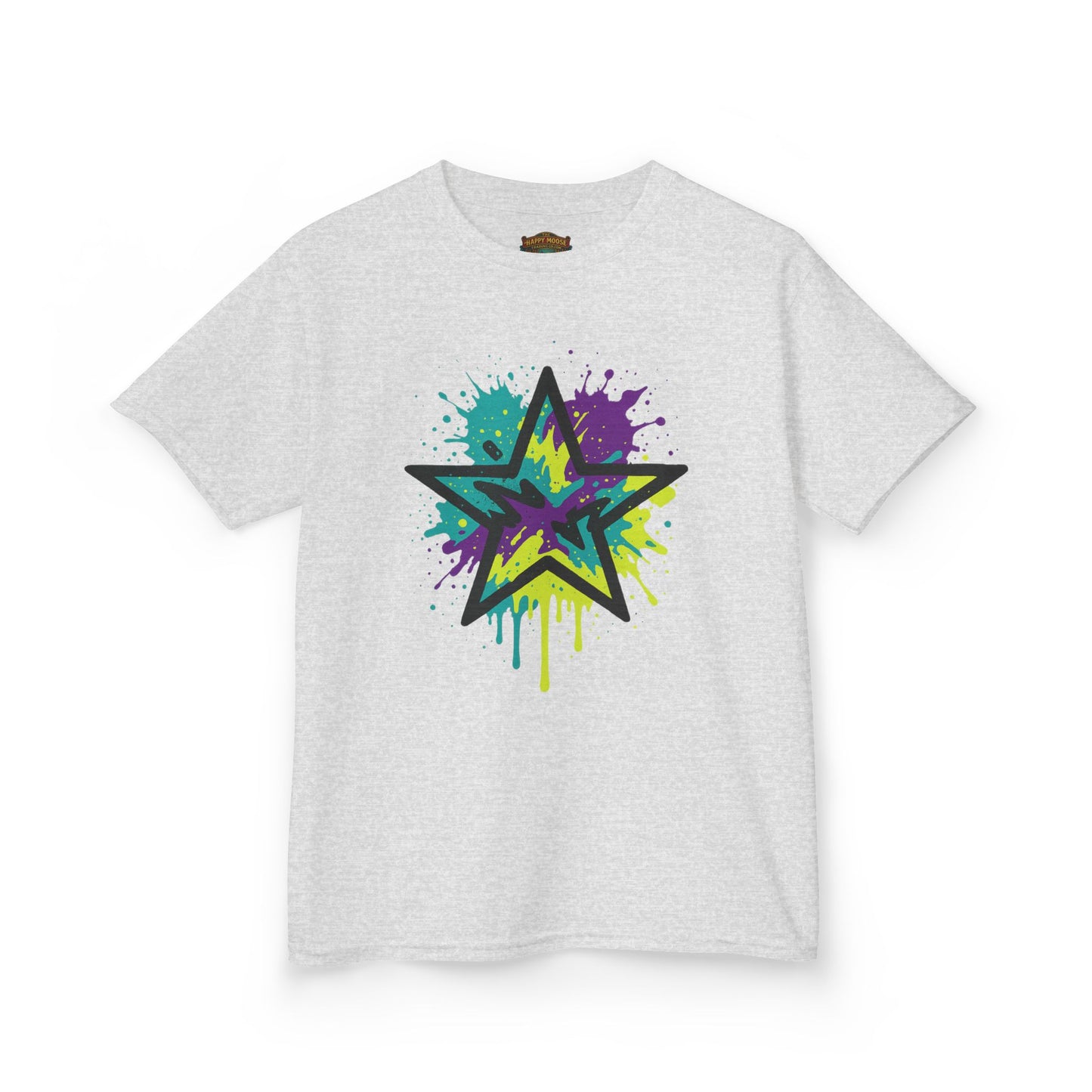 Kids Star Graffiti T-Shirt — Colorful Drip Street Art Tee
