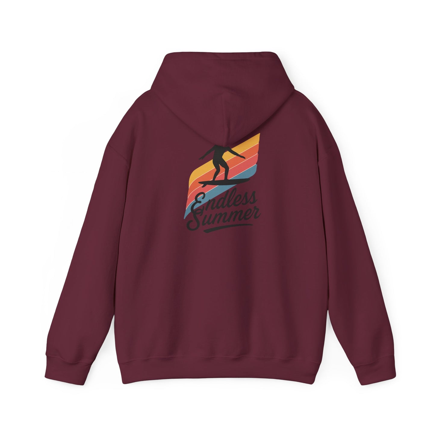 Endless Summer Surf Hoodie — Retro Sunset Skateboard Pullover