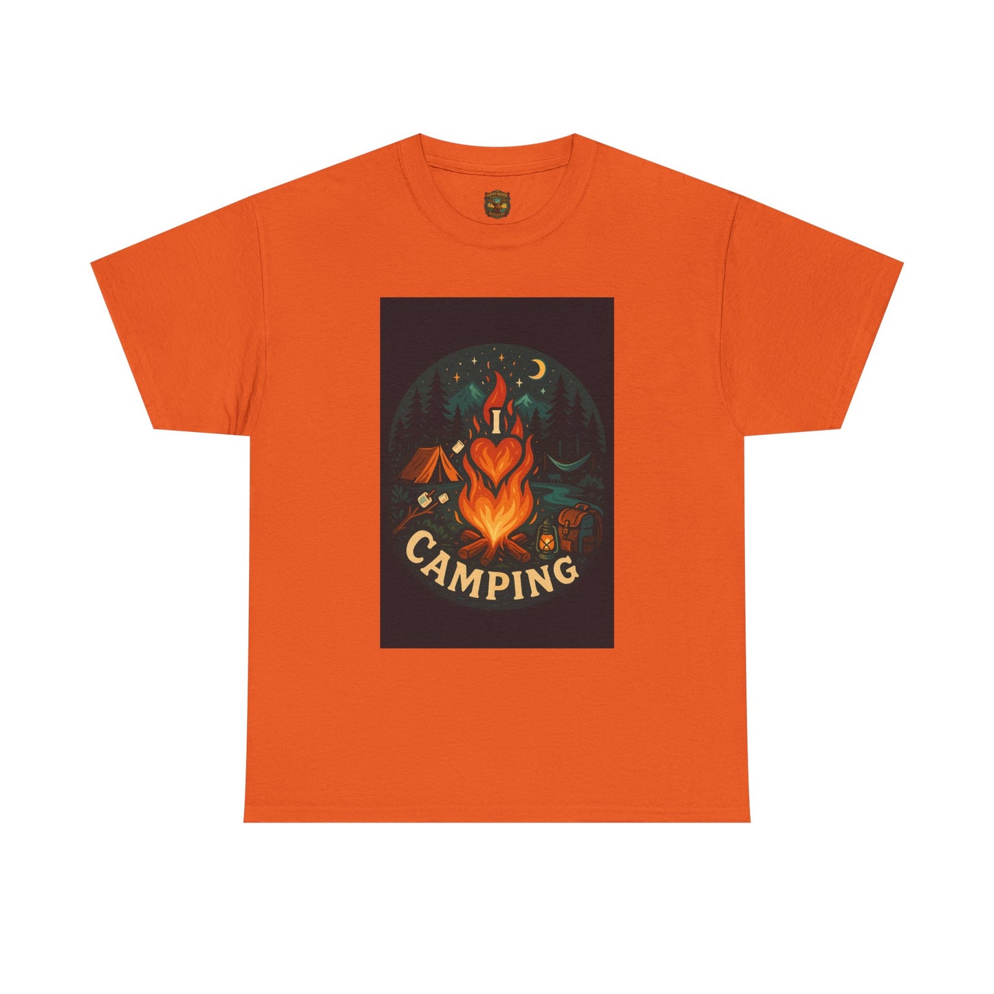 Camping Heart Campfire T-Shirt | Outdoor Adventure Graphic Tee