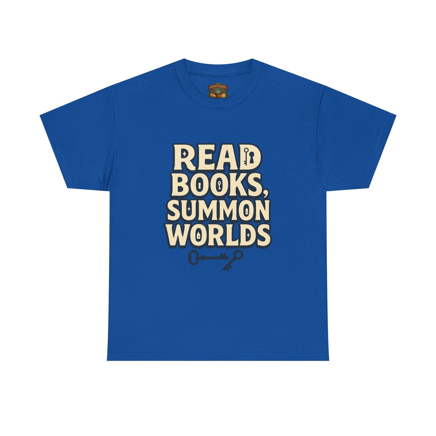 Read Books Summon Worlds T-Shirt — Literary Fantasy Book Lover Tee