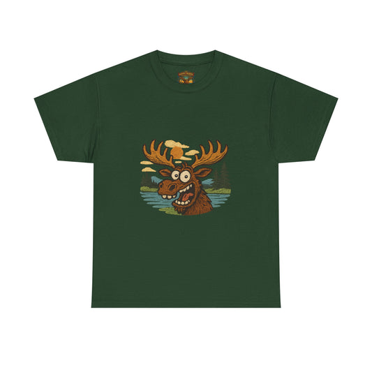 Moose Lake Graphic Tee — Funny Woodland Moose T-Shirt