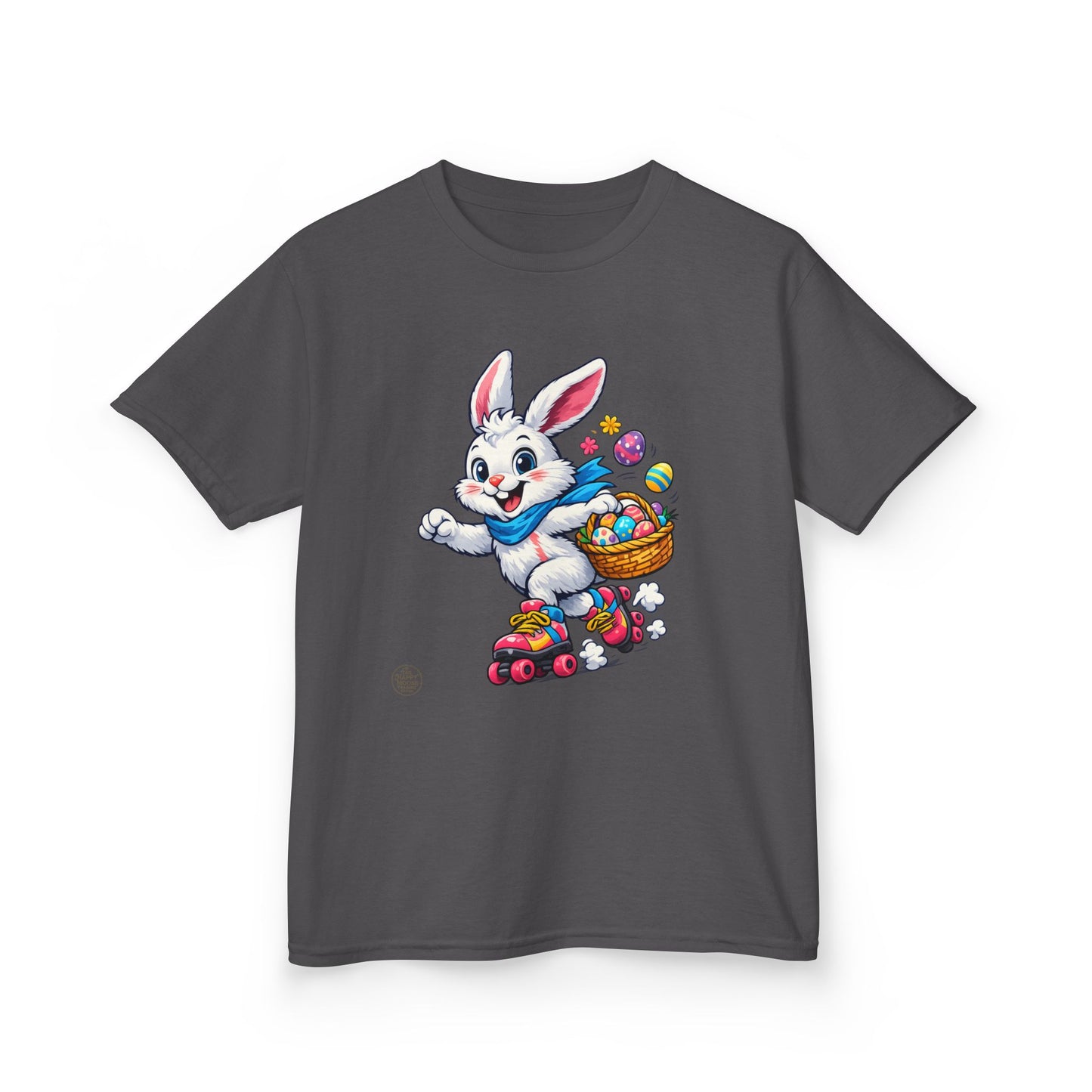 Kids Easter Bunny T-Shirt — Bunny with Easter Eggs Basket