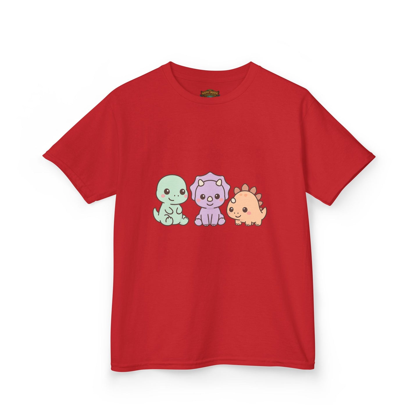 Kids Dino Trio T‑Shirt — Cute Pastel Dinosaur Graphic Tee for Toddlers & Children