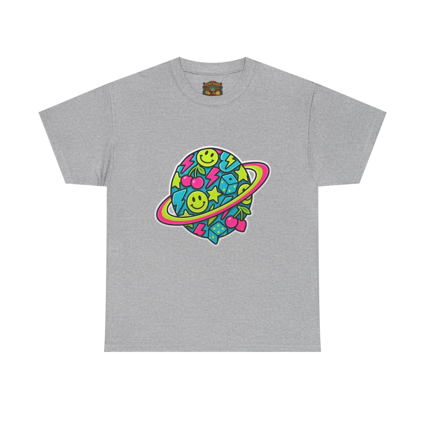 Smiley Planet T-Shirt | Space Cute Graphic Tee
